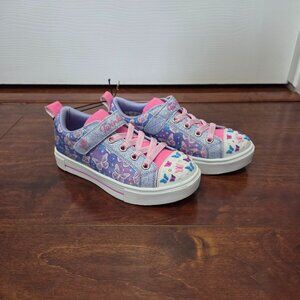 Skechers Twinkle Toes Twinkle Sparks Ombre Flutter Purple Little Kids Size 13
